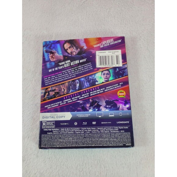 JOHN WICK Chapter 3 Parabellum DVD 2019 Action Crime DVD Movie w/ KEANU REEVES - Picture 2 of 5